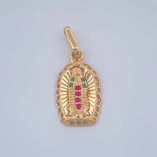 Dije Virgen De Guadalupe 1.15gr / 2.1cm / Oro Amarillo 18K $