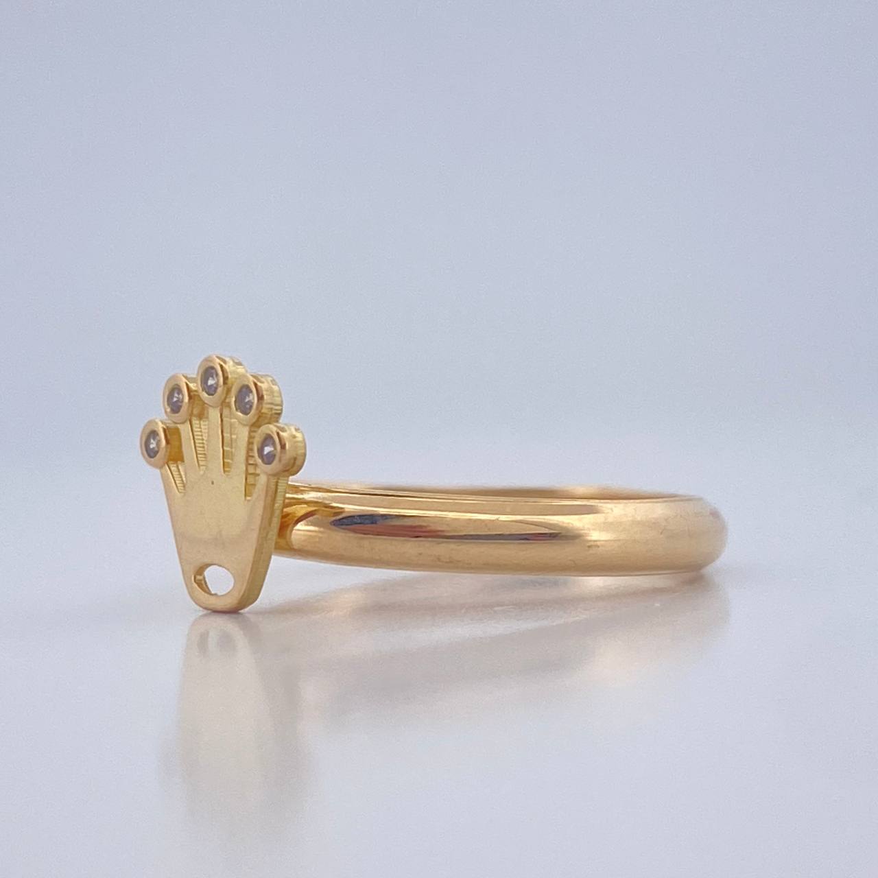 Anillo Corona RX 1.1gr / T5 1/4 / Oro Amarillo 18K $