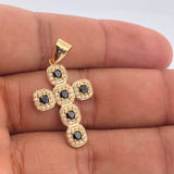 Dije Cruz Tupida 3.7gr / 3.5cm / Oro Amarillo 18K $