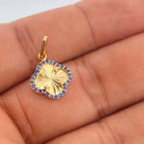 Dije Trebol Dorado 1.3gr / 2.2cm / Oro Amarillo Nac.Esp. 18K $