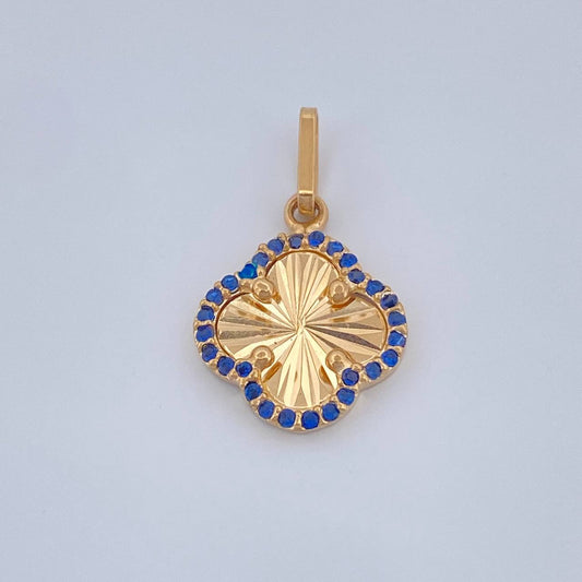Dije Trebol Dorado 1.2gr / 2.2cm / Oro Amarillo Nac.Esp. 18K $