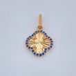 Dije Trebol Dorado 1.3gr / 2.2cm / Oro Amarillo Nac.Esp. 18K $