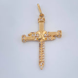 Dije Cruz Clavo 2.3gr / 3.4cm / Oro Amarillo 18K $