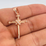 Dije Cruz Clavo Penitencia 3.45gr / 4cm / Oro 18K $