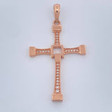 Dije Cruz Movil 2.9gr / 4.4cm / Oro Rosa 18K $