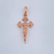 Dije Cruz Cristo 1.6gr / 3.1cm / Oro Rosa 18K $