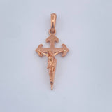 Dije Cruz Cristo 1.6gr / 3.1cm / Oro Rosa 18K $