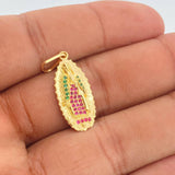 Dije Virgen De Guadalupe 2.8gr / 3.2cm / Oro Amarillo 18K $