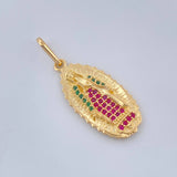 Dije Virgen De Guadalupe 2.8gr / 3.2cm / Oro Amarillo 18K $