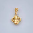 Dije Trebol Dorado 1.3gr / 1.8cm / Oro Amarillo Nac.Esp. 18K $