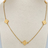 Cadena Trebol 4.6gr / 46cm / 1mm Oro Amarillo 18K $