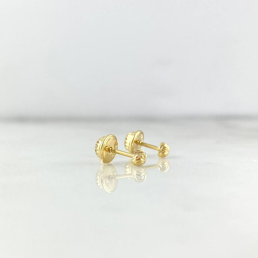 Topos Media Bola 0.45gr / 3mm Diamantada Oro Amarillo