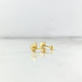 Topos Media Bola 3mm 0.4gr / Diamantada Oro Amarillo