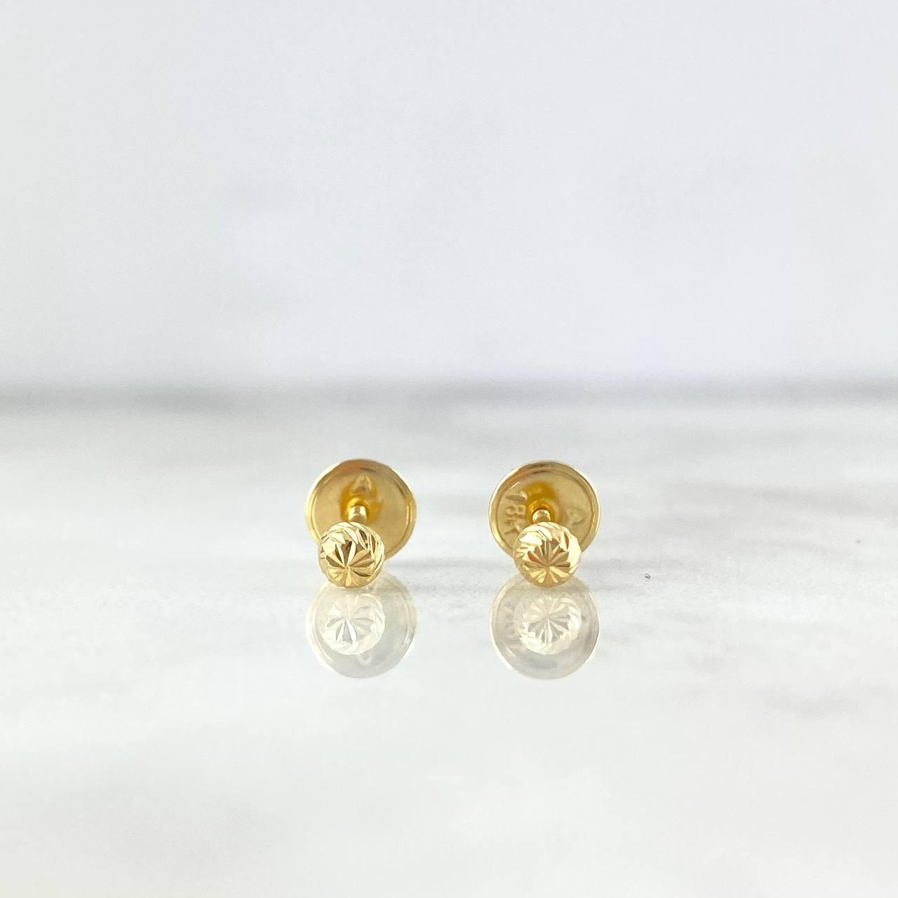Topos Media Bola 3mm 0.45gr / Diamantada Oro Amarillo ©