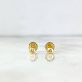 Topos Media Bola 3mm 0.4gr / Diamantada Oro Amarillo