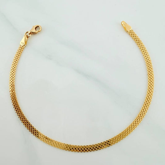 Pulso Chino 3.3gr / 19cm / 2mm Oro Amarillo +1 18K $