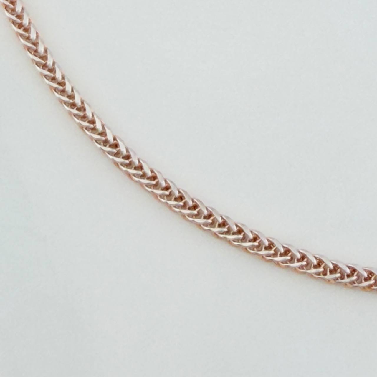 Pulso Franco 1.25gr / 19cm / 1.2mm Dos Oros Blanco Rosa +3 18K $