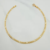 Pulso Figaro 1.2gr / 20.1cm / 2.55mm Oro Amarillo +1 18K $