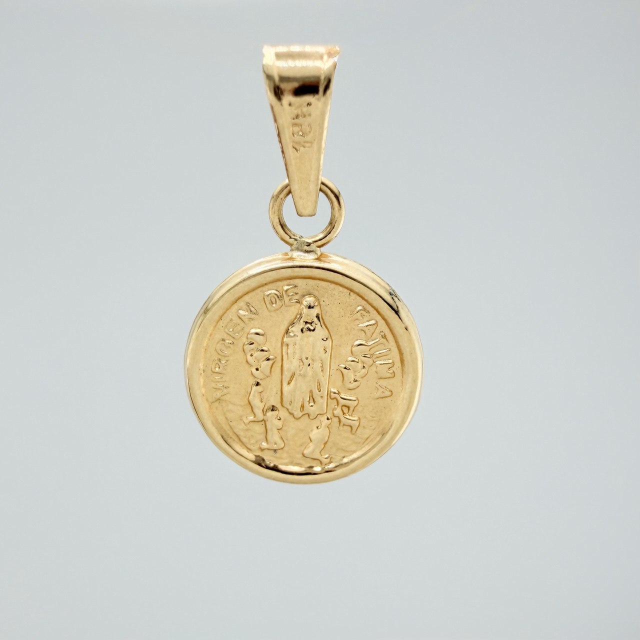 Dije Virgen de Fatima 0.55gr / 1.6cm / Oro Amarillo 18K %