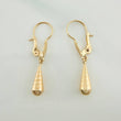 Candongas Lagrima 0.7gr / 2.5cm / Oro Amarillo 18K %