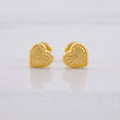 Topos Corazón Diamantado 0.65g / 6.8mm Oro Amarillo 18K