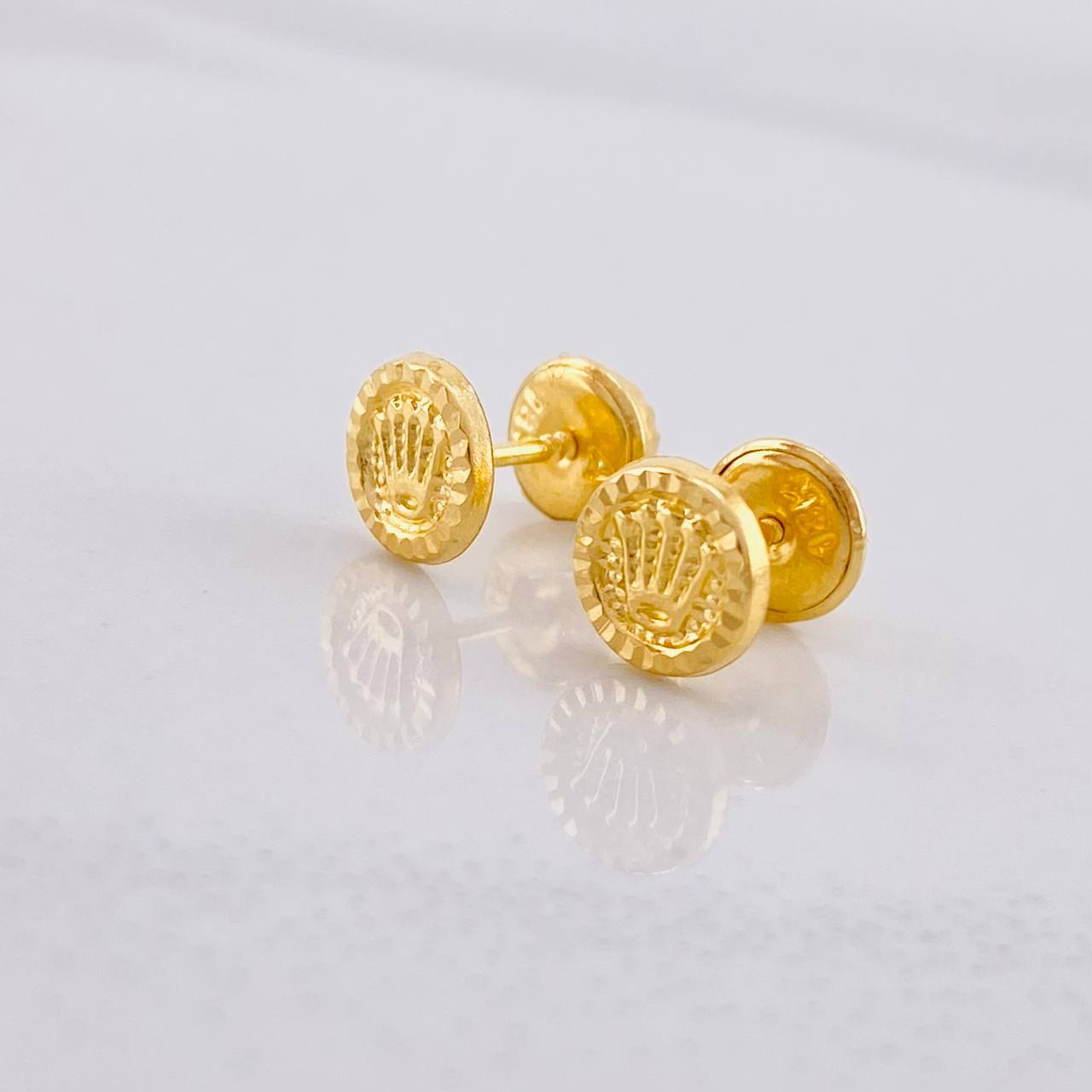 Topos Circulo Corona 0.5g / 6.2mm Oro Amarillo 18K