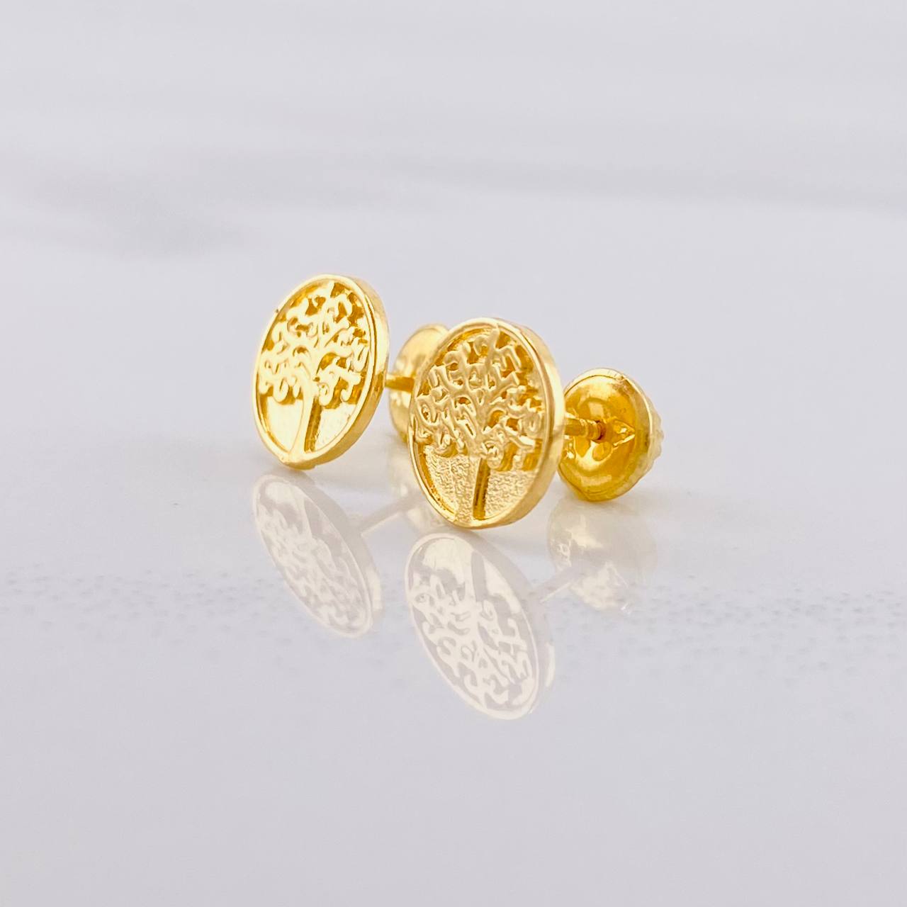 Topos Árbol de la Vida 1.3g / 8.4mm Oro Amarillo 18K