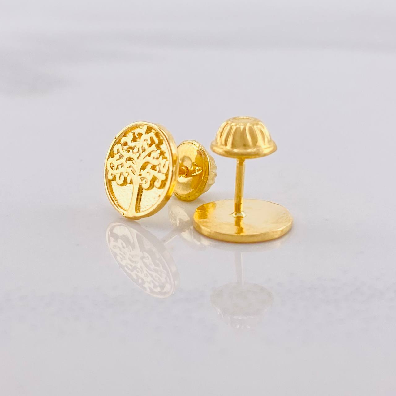 Topos Árbol de la Vida 1.4g / 8.5mm Oro Amarillo 18K