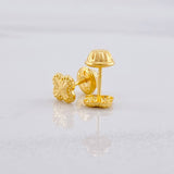 Topos Trébol Diamantado 0.45g / 5.2mm Oro Amarillo 18K