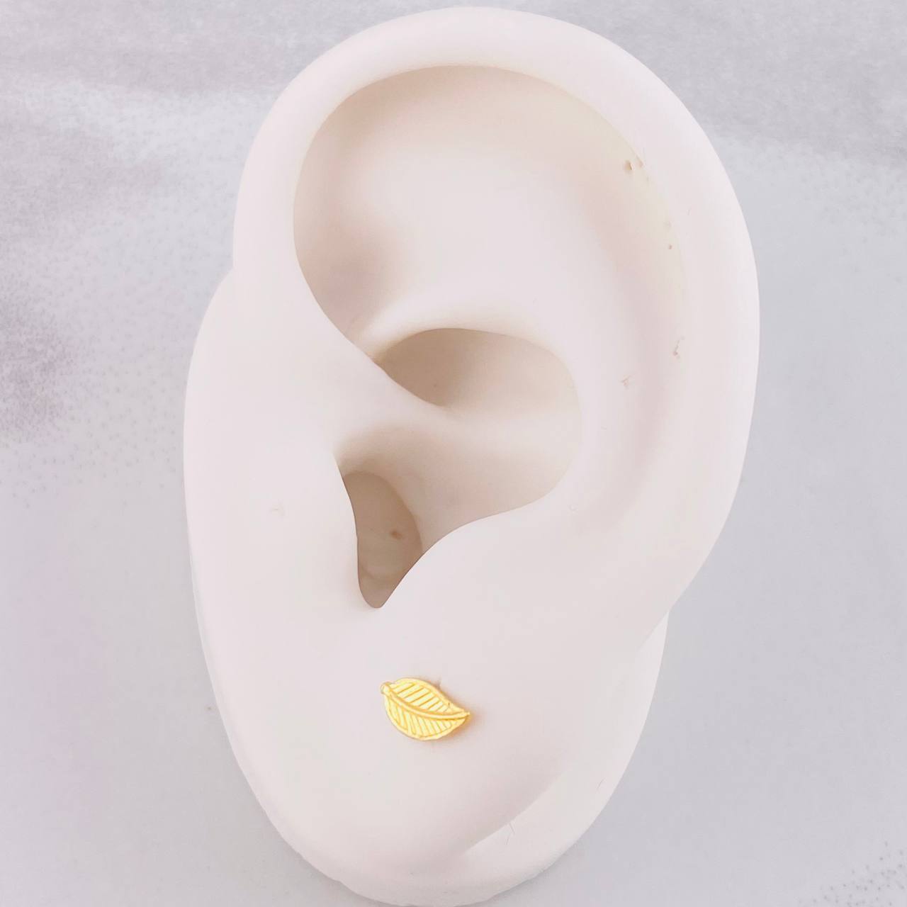 Topos Hoja 0.7g / 3.6mm Oro Amarillo 18K