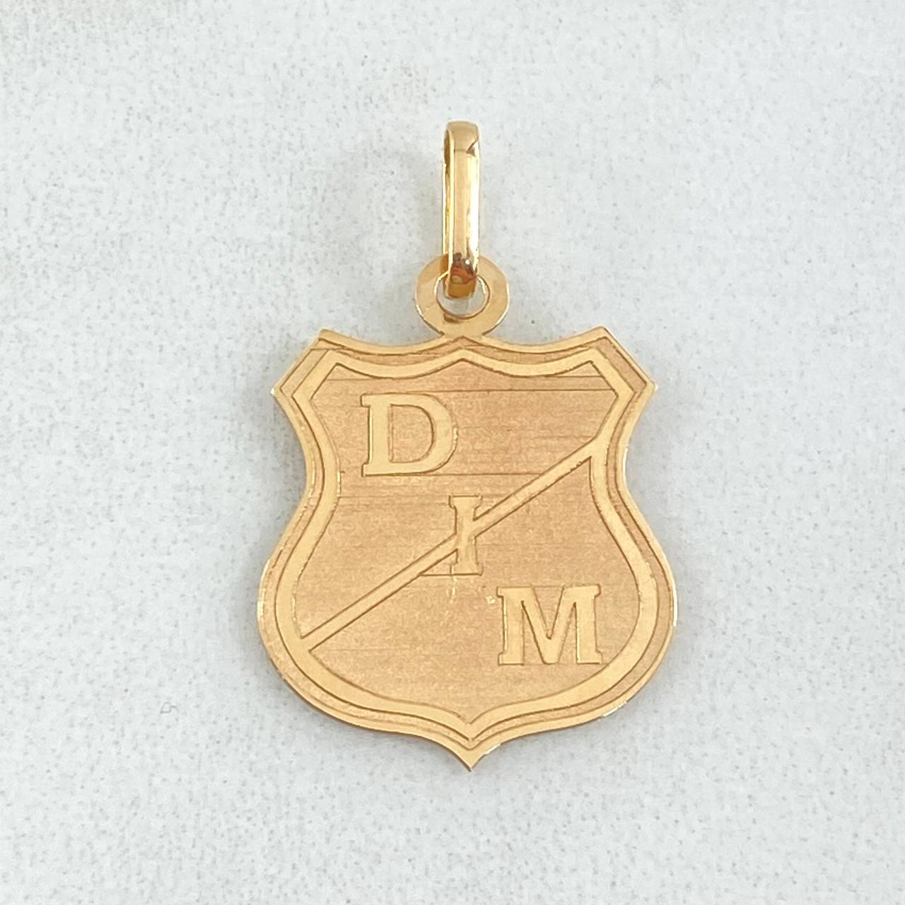 Dije Escudo Independiente Medellin 1.1gr / 2.6cm / Oro 18K ©