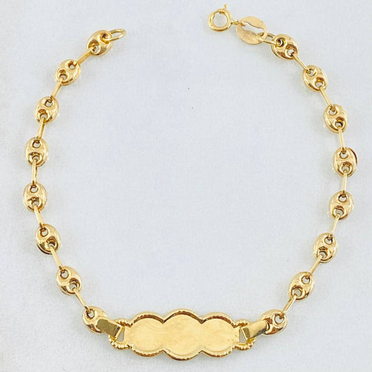 Pulso Bebé Gc Nube Bordeada 1.85gr / 14cm / 3.6mm Oro Amarillo 18K ©