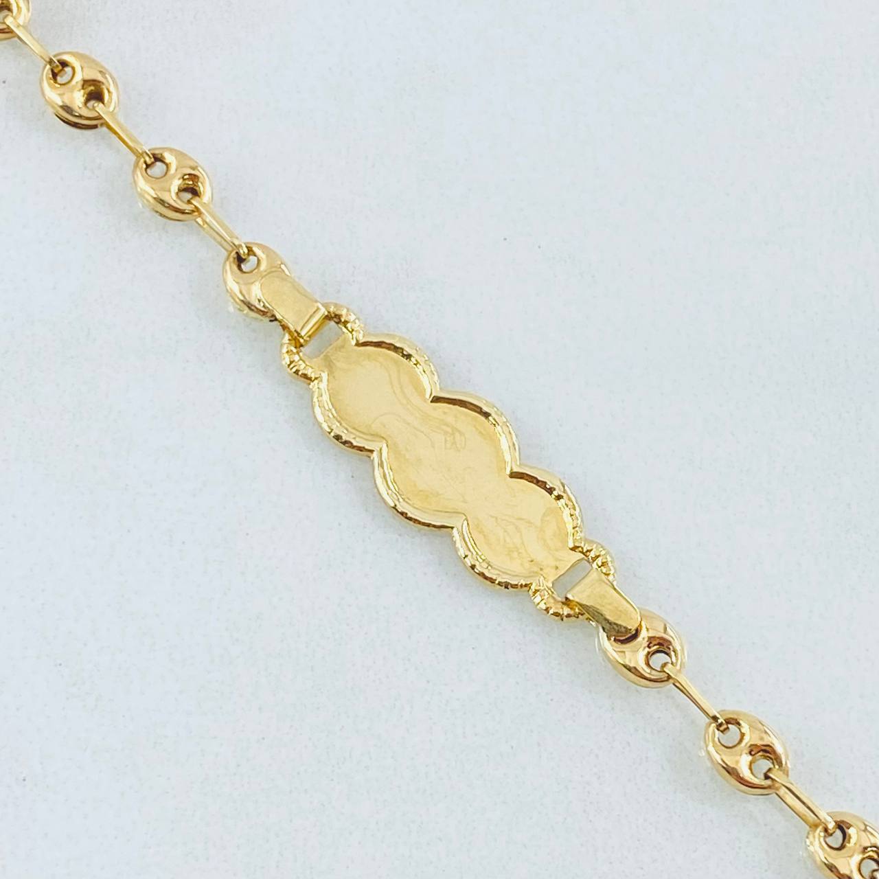 Pulso Bebé Gc Nube Bordeada 1.85gr / 14cm / 3.5mm Oro Amarillo 18K