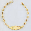 Pulso Bebé Gc Divino Niño Nube Bordeada 1.85gr / 14cm / 3.5mm Oro Amarillo 18K ©