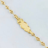 Pulso Bebé Gc Virgen Milagrosa Nube Bordeada 1.95gr / 14cm / 3.6mm Oro Amarillo 18K ©