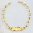 Pulso Bebé Gc Virgen Guadalupe Nube Bordeada 2gr / 14cm / 3.5mm Oro Amarillo 18K