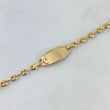 Pulso Bebé GC Placa Ovalada 1.7gr / 13cm / 3.3mm Delfin Oro Amarillo *