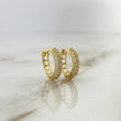 Candongas 2.15gr / 1.3cm / Filigrama Circones Blancos Oro Amarillo *