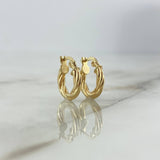 Candongas Emmi 1.25gr / 1.5cm / Oro Amarillo *