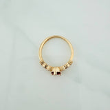 Anillo Halo Gota 2.1gr / T5 1/2 / Oro Amarillo 18K %
