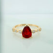 Anillo Halo Gota 2.1gr / T5 1/2 / Oro Amarillo 18K %