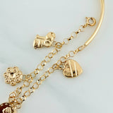 Pulso Charms 5.85gr / 17.5cm / 3.2mm Oro Amarillo 18K %