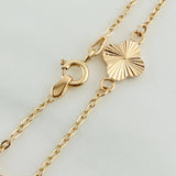 Pulso Trebol Aro Seguido 2.3gr / 19cm / 2.35mm Oro Amarillo 18K %