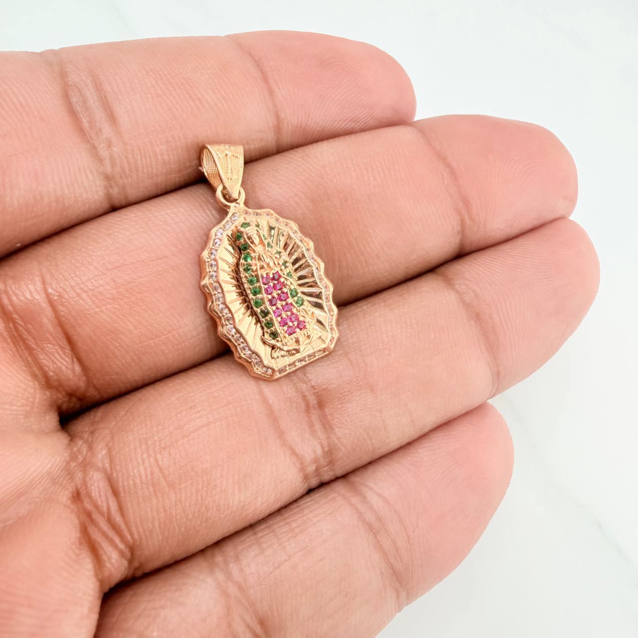 Dije Virgen de Guadalupe 3.15gr / 3cm / Oro Amarillo 18K %