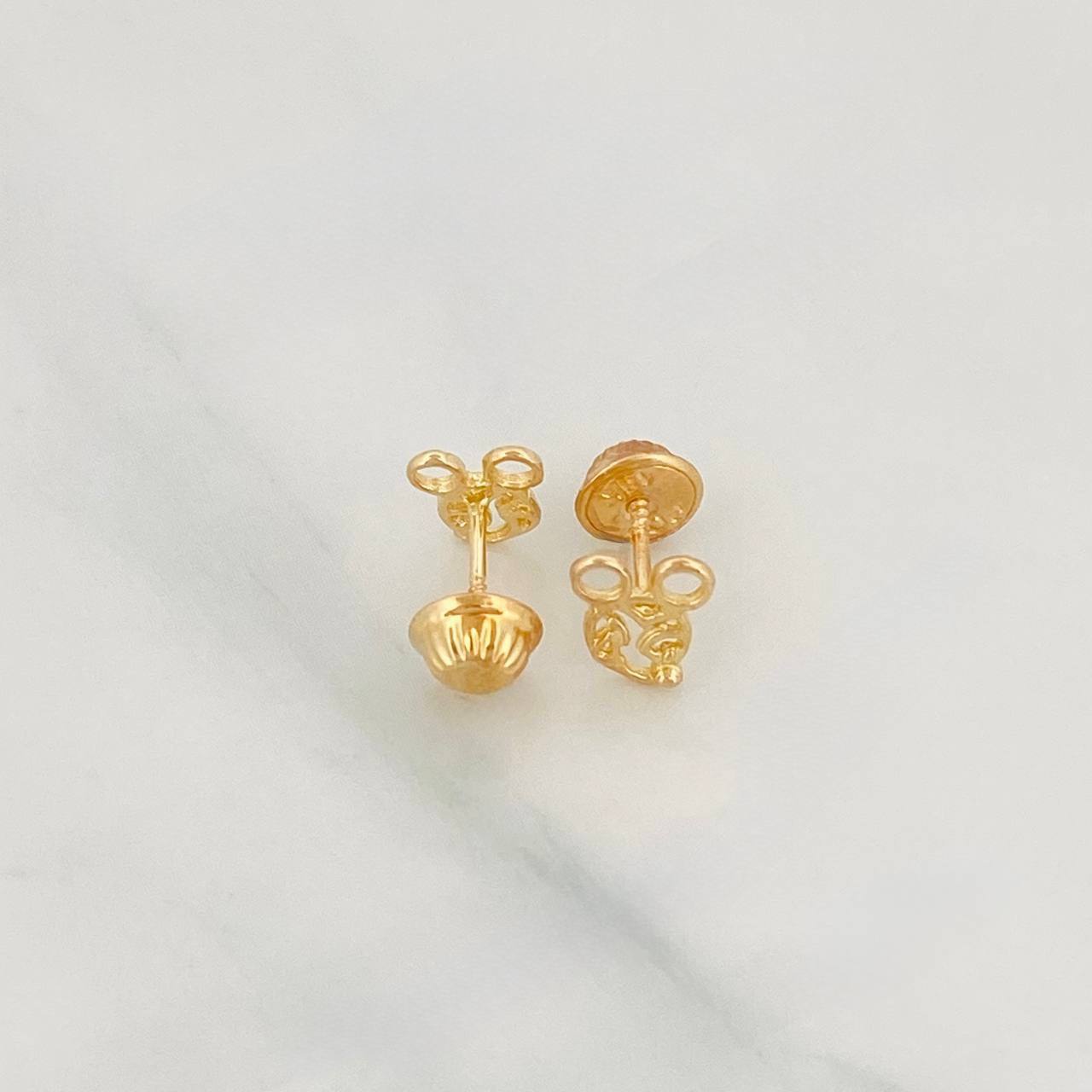 Topos Raton 0.75g / 4.6mm Oro Amarillo 18K