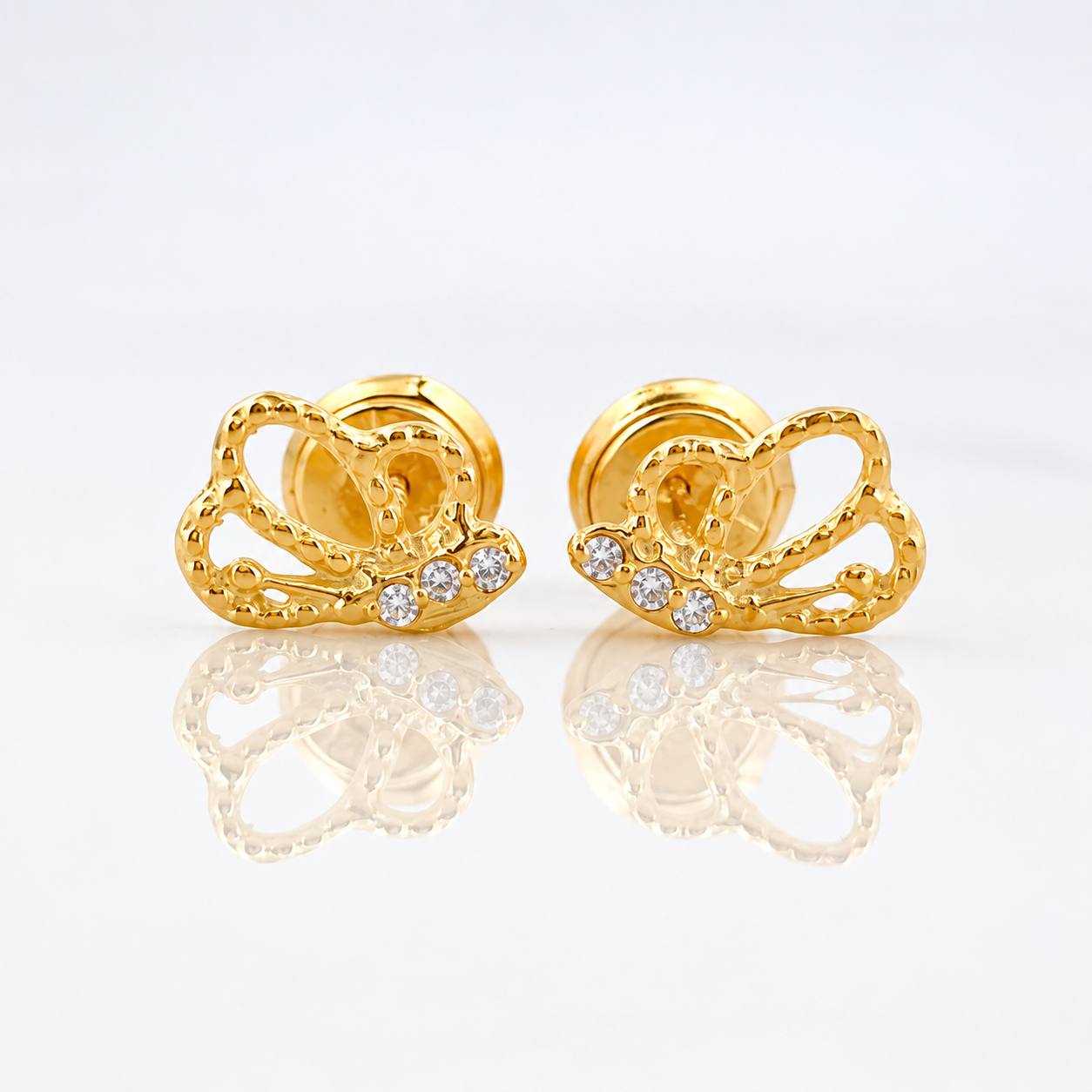 Topos Mariposa 0.75g / 6.46mm Oro Amarillo 18K