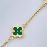 Pulso Trebol Aro Seguido 3.45gr / 19cm / 1mm Oro Amarillo 18K %