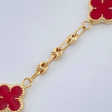 Pulso Trebol GC 4.25gr / 18.5cm / 2mm Oro Amarillo 18K %