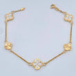 Pulso Trebol Aro Seguido 3.45gr / 19cm / 1.2mm Oro Amarillo 18K %