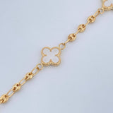 Pulso Trebol GC 4.25gr / 18.5cm / 2mm Oro Amarillo 18K %
